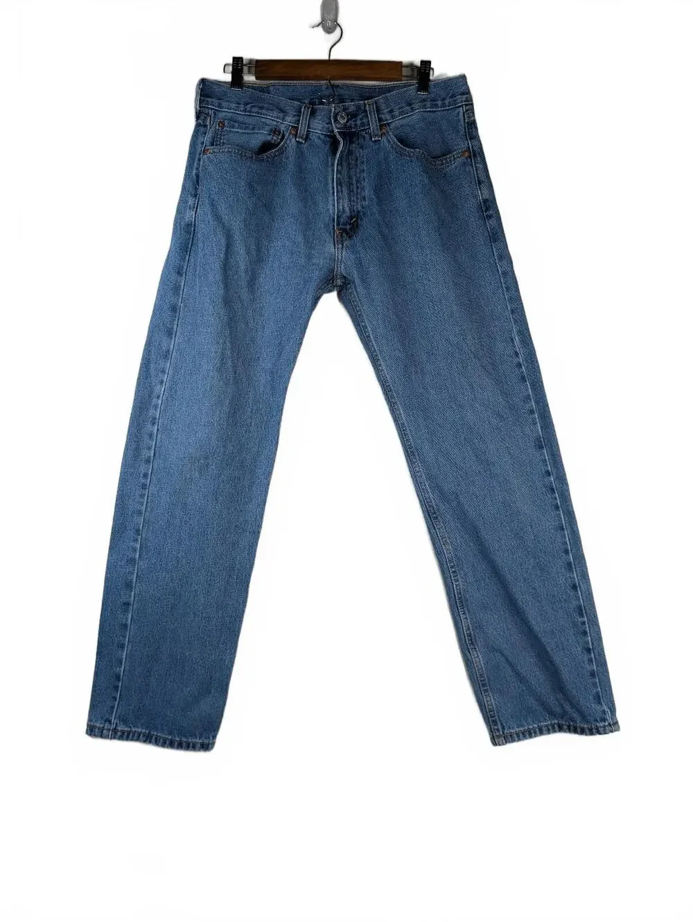 Levi's 505 Regular Fit Straight Leg  Medium Wash Jeans Size 34x32